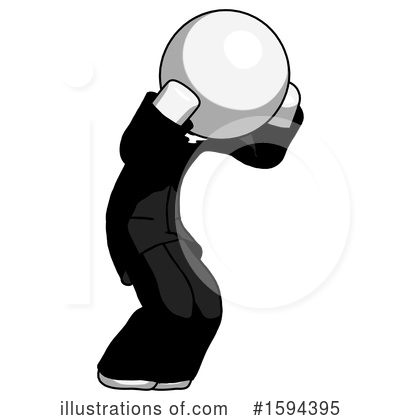 Royalty-Free (RF) White Design Mascot Clipart Illustration by Leo Blanchette - Stock Sample #1594395