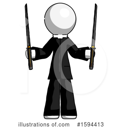 Royalty-Free (RF) White Design Mascot Clipart Illustration by Leo Blanchette - Stock Sample #1594413