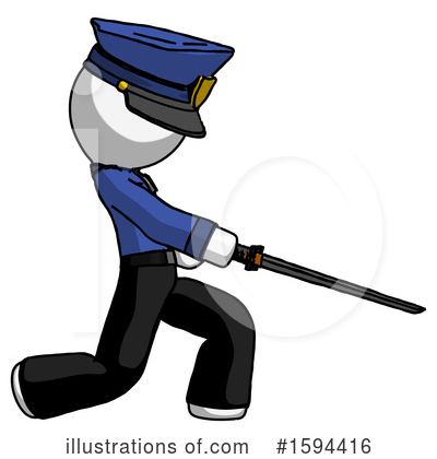 Royalty-Free (RF) White Design Mascot Clipart Illustration by Leo Blanchette - Stock Sample #1594416
