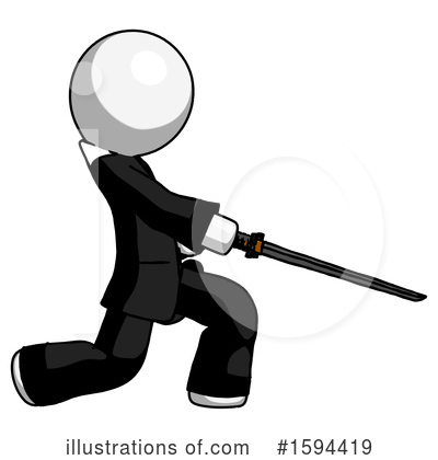 Royalty-Free (RF) White Design Mascot Clipart Illustration by Leo Blanchette - Stock Sample #1594419