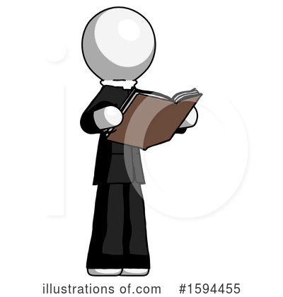Royalty-Free (RF) White Design Mascot Clipart Illustration by Leo Blanchette - Stock Sample #1594455