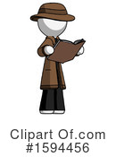 White Design Mascot Clipart #1594456 by Leo Blanchette