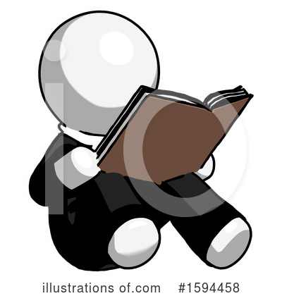 Royalty-Free (RF) White Design Mascot Clipart Illustration by Leo Blanchette - Stock Sample #1594458