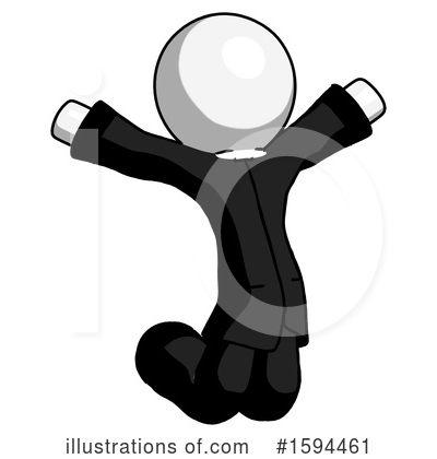 Royalty-Free (RF) White Design Mascot Clipart Illustration by Leo Blanchette - Stock Sample #1594461