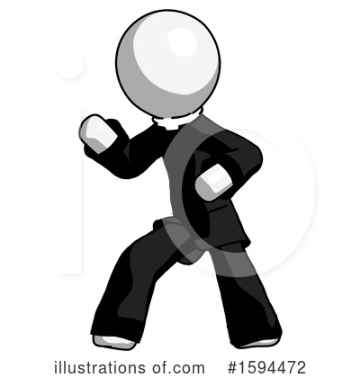 Royalty-Free (RF) White Design Mascot Clipart Illustration by Leo Blanchette - Stock Sample #1594472