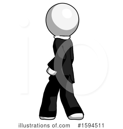 Royalty-Free (RF) White Design Mascot Clipart Illustration by Leo Blanchette - Stock Sample #1594511