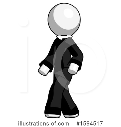 Royalty-Free (RF) White Design Mascot Clipart Illustration by Leo Blanchette - Stock Sample #1594517