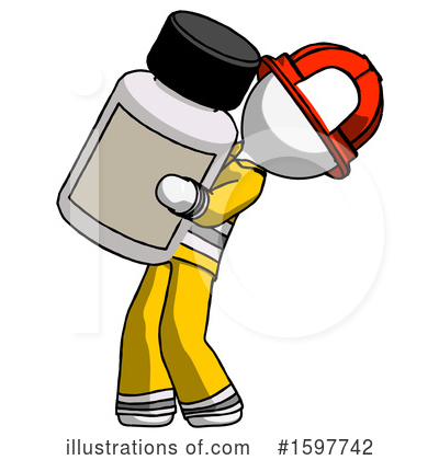 Royalty-Free (RF) White Design Mascot Clipart Illustration by Leo Blanchette - Stock Sample #1597742