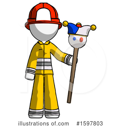 Royalty-Free (RF) White Design Mascot Clipart Illustration by Leo Blanchette - Stock Sample #1597803