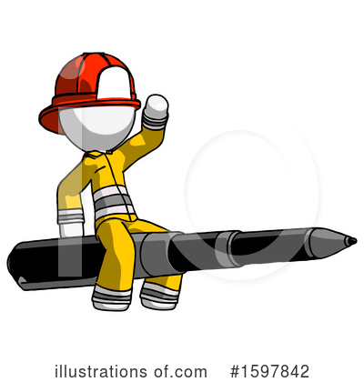 Royalty-Free (RF) White Design Mascot Clipart Illustration by Leo Blanchette - Stock Sample #1597842