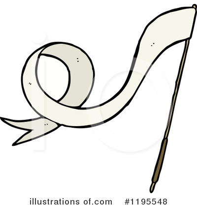 Royalty-Free (RF) White Flag Clipart Illustration by lineartestpilot - Stock Sample #1195548