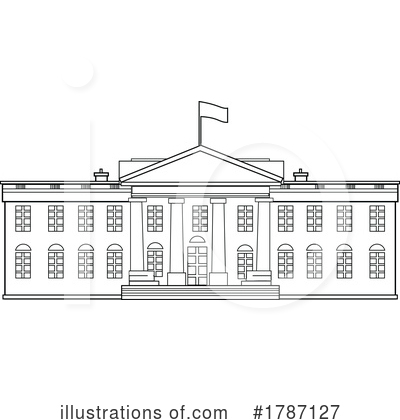 White House Clipart #1787127 by patrimonio
