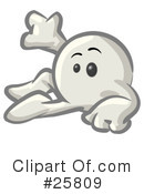 White Konkee Character Clipart #25809 by Leo Blanchette