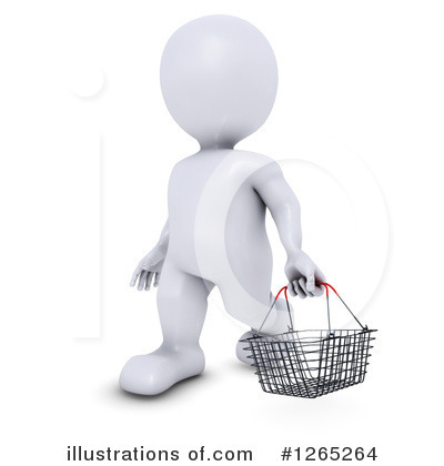 Shopping Basket Clipart #1265264 by KJ Pargeter