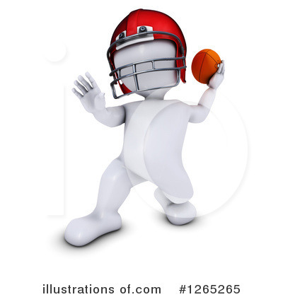 Football Player Clipart #1265265 by KJ Pargeter