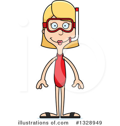 Royalty-Free (RF) White Woman Clipart Illustration by Cory Thoman - Stock Sample #1328949