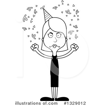 Royalty-Free (RF) White Woman Clipart Illustration by Cory Thoman - Stock Sample #1329012