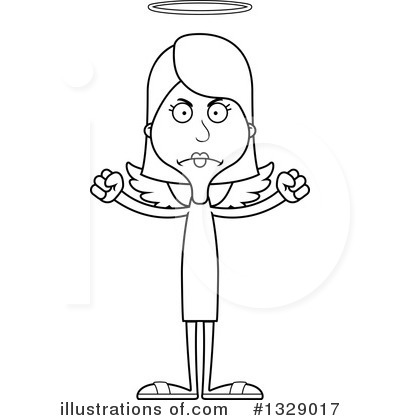 Royalty-Free (RF) White Woman Clipart Illustration by Cory Thoman - Stock Sample #1329017