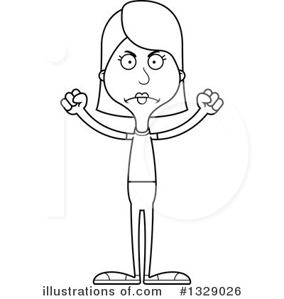 Royalty-Free (RF) White Woman Clipart Illustration by Cory Thoman - Stock Sample #1329026