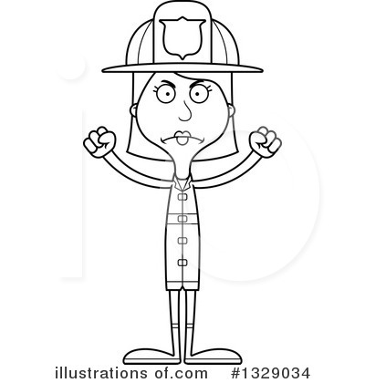 Royalty-Free (RF) White Woman Clipart Illustration by Cory Thoman - Stock Sample #1329034