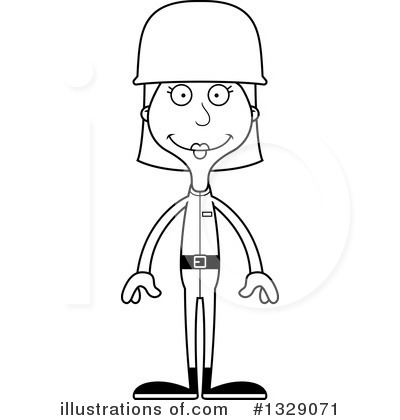 Female Soldier Clipart #1329071 by Cory Thoman