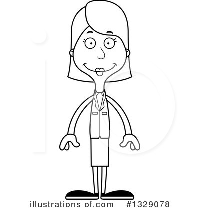 Royalty-Free (RF) White Woman Clipart Illustration by Cory Thoman - Stock Sample #1329078