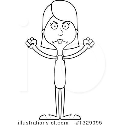Royalty-Free (RF) White Woman Clipart Illustration by Cory Thoman - Stock Sample #1329095