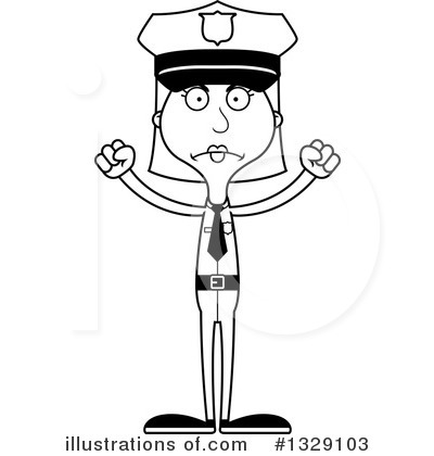 Police Woman Clipart #1329103 by Cory Thoman