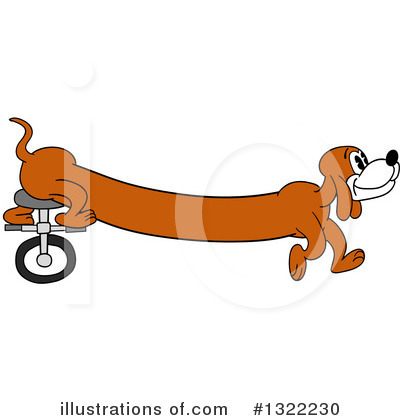 Royalty-Free (RF) Wiener Dog Clipart Illustration by LaffToon - Stock Sample #1322230