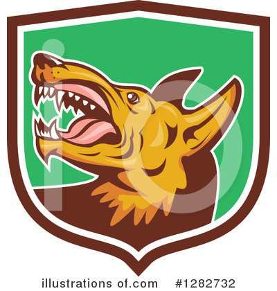 Royalty-Free (RF) Wild Dog Clipart Illustration by patrimonio - Stock Sample #1282732