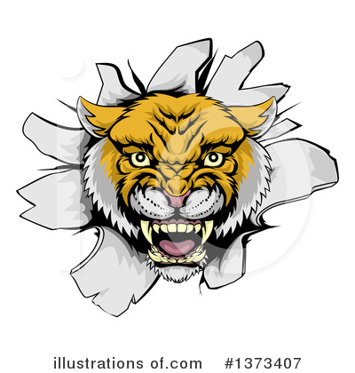 Royalty-Free (RF) Wildcat Clipart Illustration by AtStockIllustration - Stock Sample #1373407