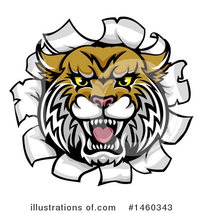 Royalty-Free (RF) Wildcat Clipart Illustration by AtStockIllustration - Stock Sample #1460343
