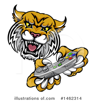 Royalty-Free (RF) Wildcat Clipart Illustration by AtStockIllustration - Stock Sample #1462314