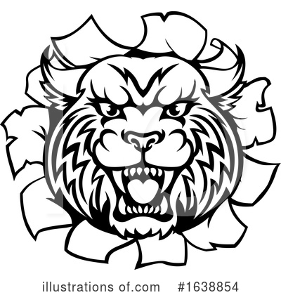 Royalty-Free (RF) Wildcat Clipart Illustration by AtStockIllustration - Stock Sample #1638854