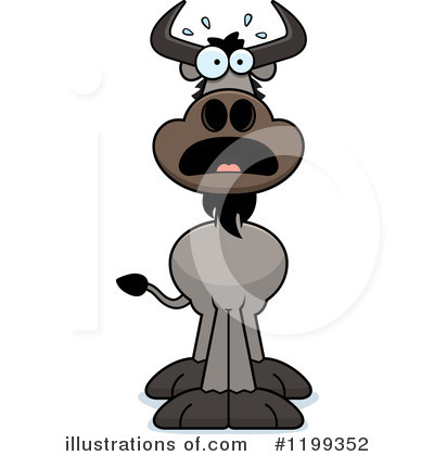 Royalty-Free (RF) Wildebeest Clipart Illustration by Cory Thoman - Stock Sample #1199352