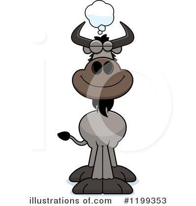 Royalty-Free (RF) Wildebeest Clipart Illustration by Cory Thoman - Stock Sample #1199353