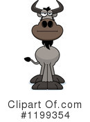 Wildebeest Clipart #1199354 by Cory Thoman