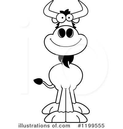 Royalty-Free (RF) Wildebeest Clipart Illustration by Cory Thoman - Stock Sample #1199555