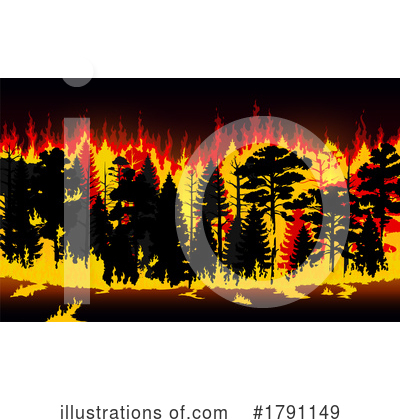 Royalty-Free (RF) Wildfire Clipart Illustration by Vector Tradition SM - Stock Sample #1791149