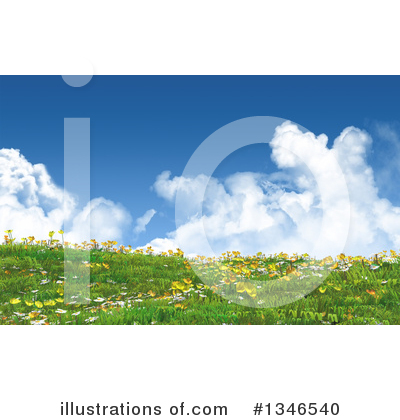Royalty-Free (RF) Wildflowers Clipart Illustration by KJ Pargeter - Stock Sample #1346540
