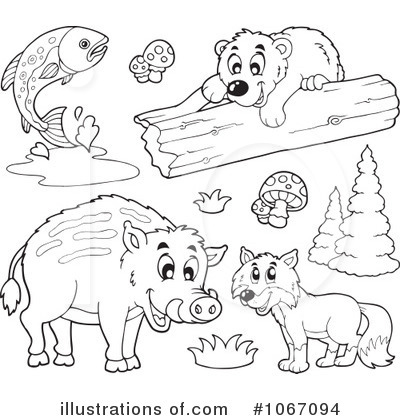 Royalty-Free (RF) Wildlife Clipart Illustration by visekart - Stock Sample #1067094