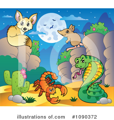 Royalty-Free (RF) Wildlife Clipart Illustration by visekart - Stock Sample #1090372