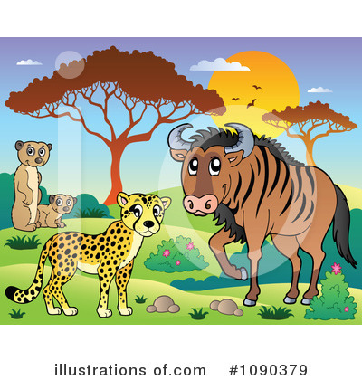 Royalty-Free (RF) Wildlife Clipart Illustration by visekart - Stock Sample #1090379
