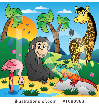 Royalty-Free (RF) Wildlife Clipart Illustration by visekart - Stock Sample #1090383