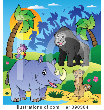 Royalty-Free (RF) Wildlife Clipart Illustration by visekart - Stock Sample #1090384