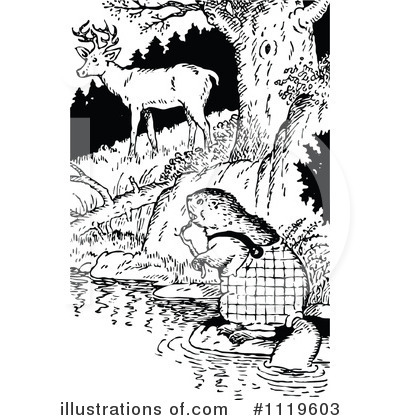 Royalty-Free (RF) Wildlife Clipart Illustration by Prawny Vintage - Stock Sample #1119603