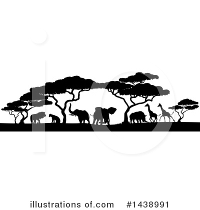 Giraffe Clipart #1438991 by AtStockIllustration