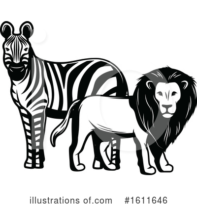Zebra Clipart #1611646 by Vector Tradition SM