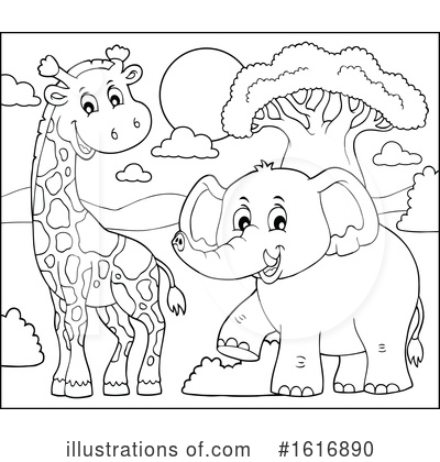 Royalty-Free (RF) Wildlife Clipart Illustration by visekart - Stock Sample #1616890