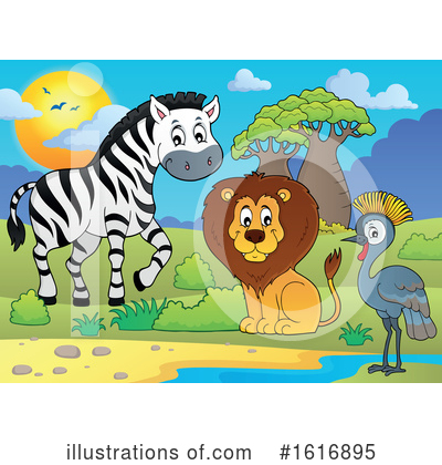 Zebra Clipart #1616895 by visekart